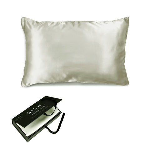 Ardor Mulberry Silk Standard Pillowcase Silver Nights 51 x 76 cm, Machine Washable - SuperSaverAU - view 1