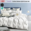 Ardor Cotton Sateen Quilt Cover Set King - 250TC, Flowing Line Print Design - SuperSaverAU - view 1