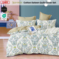 Ardor Moroccan Cotton Sateen Quilt Cover Set King - 250TC, Geometric Design - SuperSaverAU - view 2