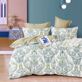 Ardor Moroccan Cotton Sateen Quilt Cover Set 250TC Queen - Geometric Design - SuperSaverAU - view 1