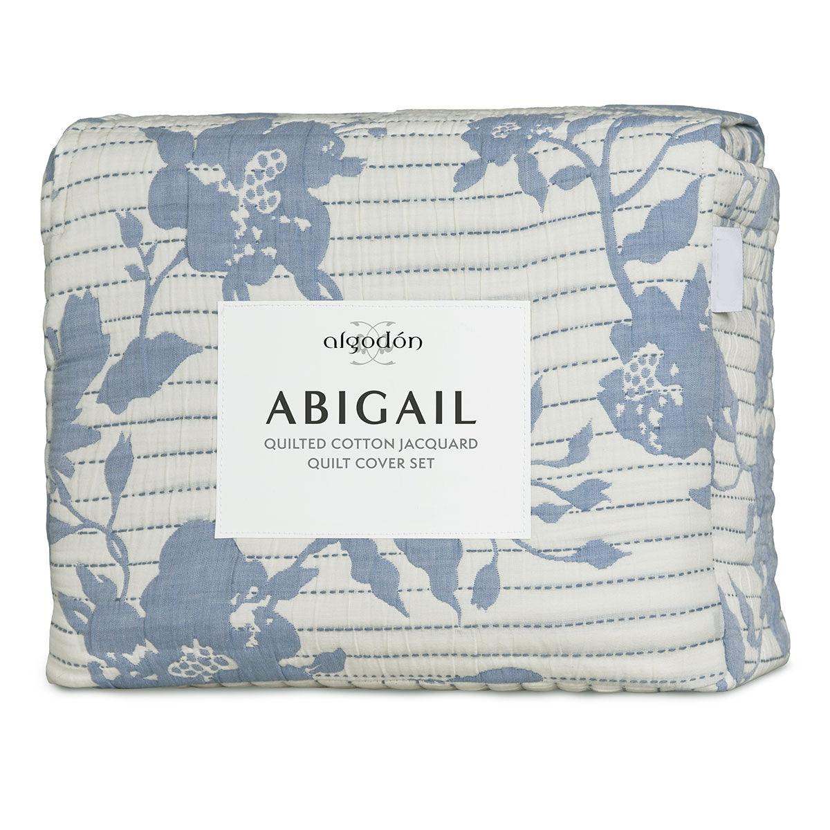 Algodon Abigail Multi Cotton Jacquard Quilt Cover Set – King