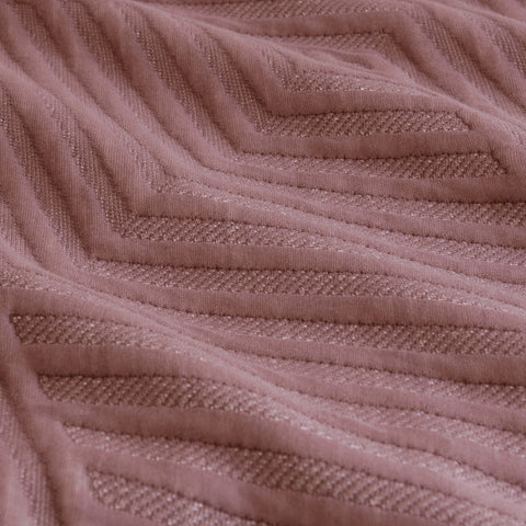 Ardor Geo Quilt Cover Set King - Alton Burlwood Jacquard Embossed Design - SuperSaverAU - view 1