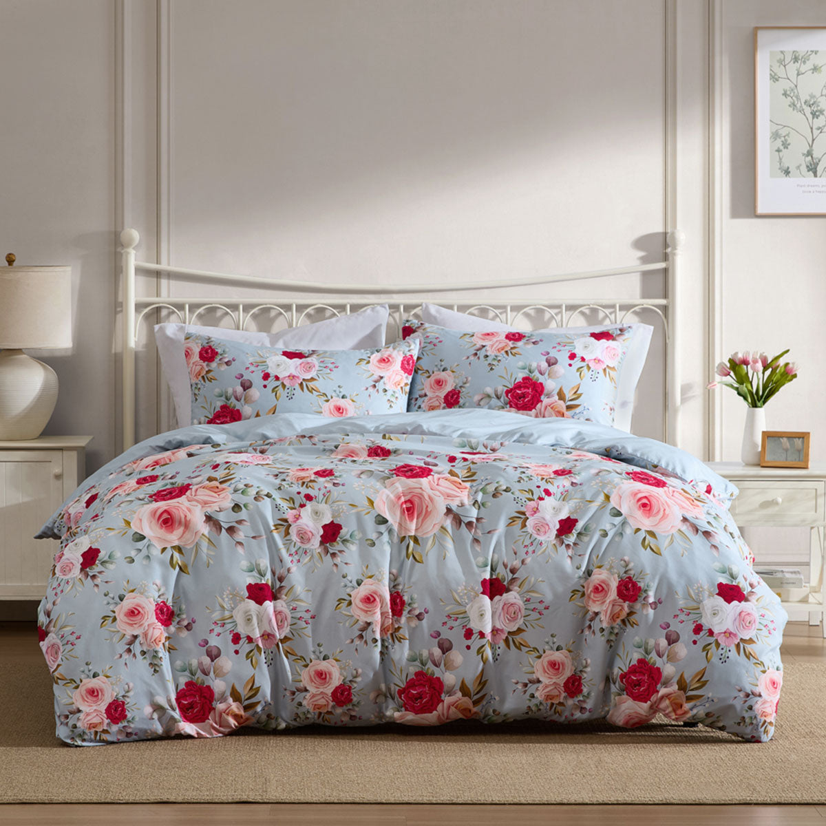 Ardor Amelie Multi Floral Quilt Cover Set – Queen