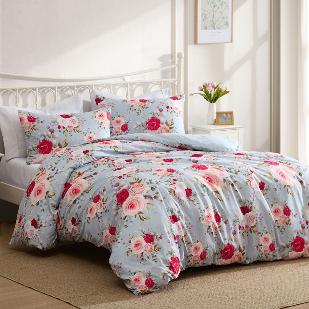 Ardor Amelie Multi Floral Quilt Cover Set – Queen
