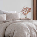 Ardor Avena Almond Floral Jacquard Quilt Cover Set – Queen