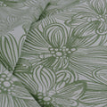 Ardor Avena Green Floral Jacquard Quilt Cover Set – King