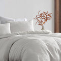 Ardor Avena White Floral Jacquard Quilt Cover Set – Queen