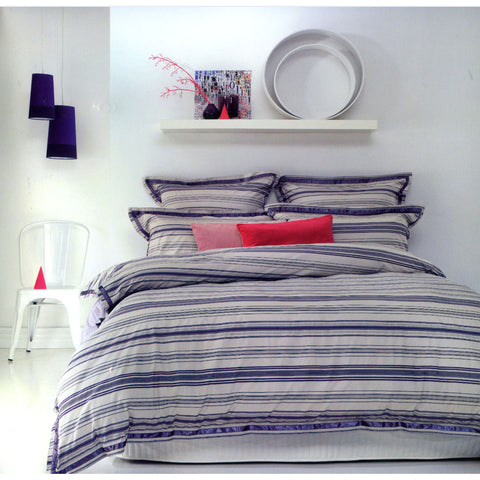 Ardor Calvin Quilt Cover Set - Queen, 100% Cotton, Soft Feel, Machine Washable - SuperSaverAU - view 1