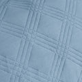 Ardor Carter Mineral Blue Embossed Geometric Quilt Cover Set – King