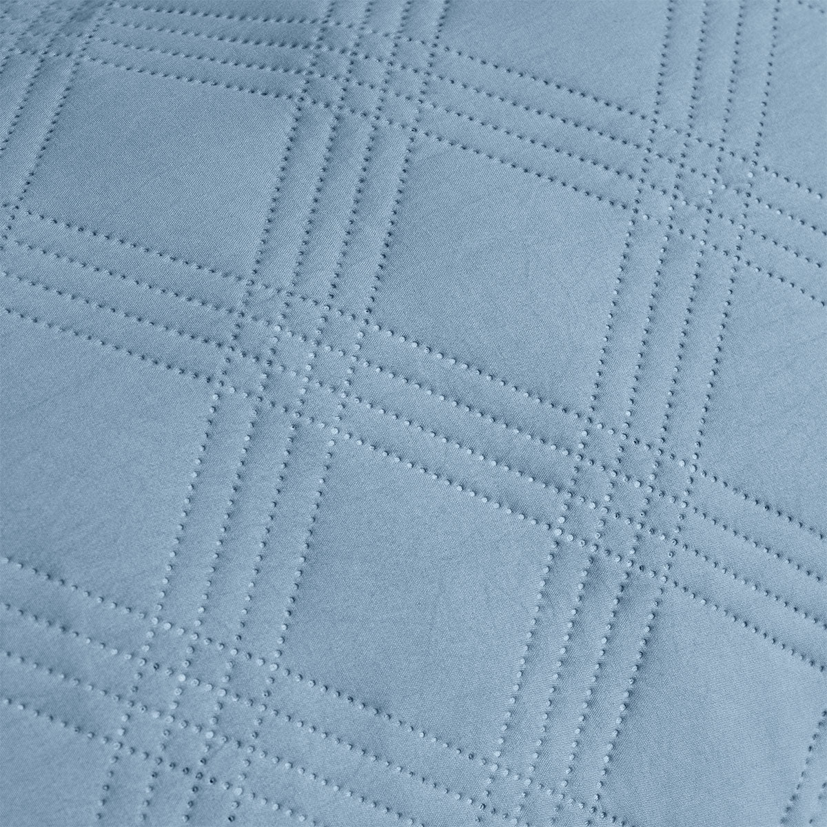 Ardor Carter Mineral Blue Embossed Geometric Quilt Cover Set – King