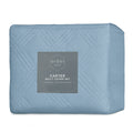 Ardor Carter Mineral Blue Embossed Geometric Quilt Cover Set – Queen