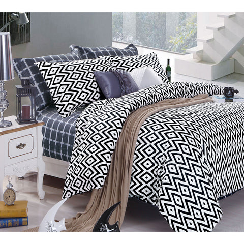 Ardor Cotton Quilt Cover Set Catori 250TC QUEEN - Contemporary Print Designs - SuperSaverAU - view 1