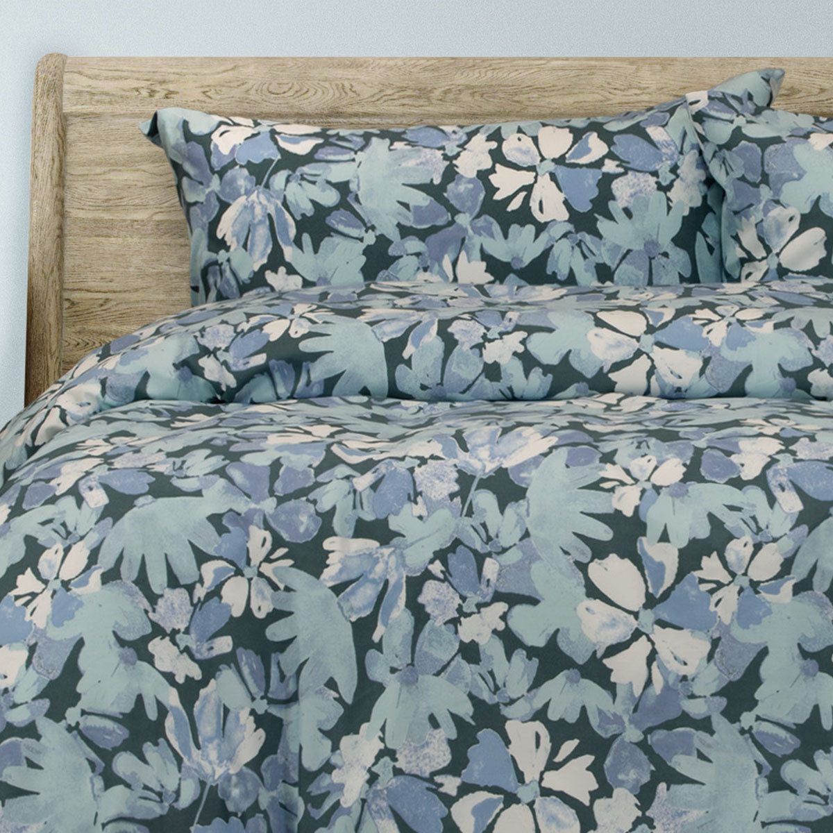 Ardor Eadie Teal Floral Quilt Cover Set – King