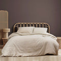Ardor Earth Cotton Double Gauze Quilt Cover Set Queen - Solid Colour Design - SuperSaverAU - view 1