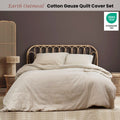 Ardor Earth Cotton Double Gauze Quilt Cover Set Queen - Solid Colour Design - SuperSaverAU - view 2