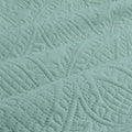 Ardor Eddison Bluestone Light Quilted Embossed Quilt Cover Set Queen - SuperSaverAU - view 2