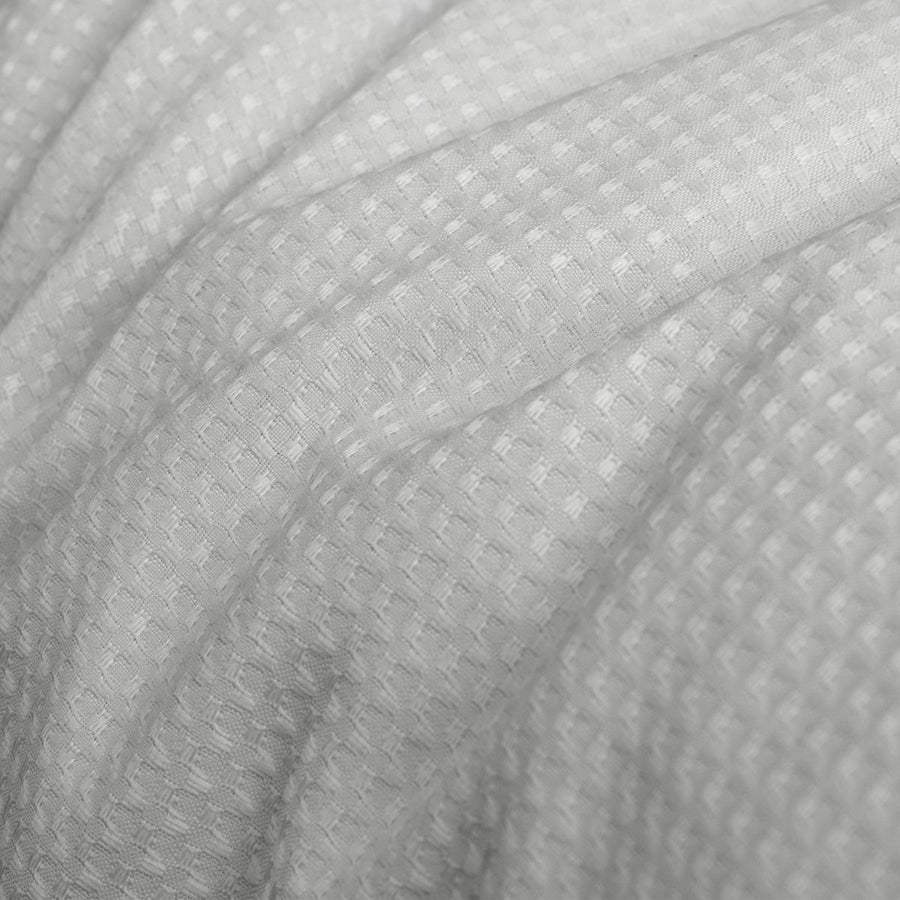 Ardor Florence Waffle Silver Quilt Cover Set Queen - Soft Polyester, Machine Washable - SuperSaverAU - view 1