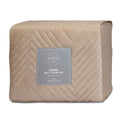 Ardor Quilt Cover Set King - Chevron Embossed Velvet, Champagne Color - SuperSaverAU - view 3
