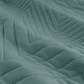 Ardor Quilt Cover Set Queen - Chevron Embossed Velvet, Stormy Sea Design - SuperSaverAU - view 2