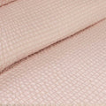Ardor Ingrid Blush Seersucker Stripe Quilt Cover Set Queen - Soft Polyester, Ruched Design - SuperSaverAU - view 2