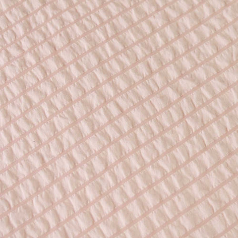 Ardor Ingrid Blush Seersucker Stripe Quilt Cover Set - Single, Polyester, Ruched Design - SuperSaverAU - view 1