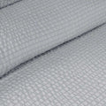 Ardor Ingrid Silver Seersucker Stripe Quilt Cover Set Queen - Ruched Design - SuperSaverAU - view 2