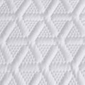 Ardor Leonardo White Embossed Quilt Cover Set Double - Geometric Design, Polyester - SuperSaverAU - view 1