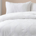 Ardor Lucy White Tufted Detail Quilt Cover Set Queen - Textured Design - SuperSaverAU - view 3
