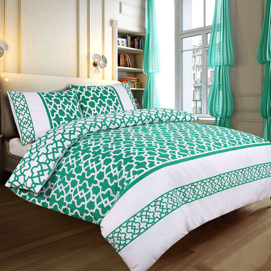 Apartmento Ramada Quilt Cover Set SINGLE - Antique Geometric Design, Reversible, Machine Washable - SuperSaverAU - view 1