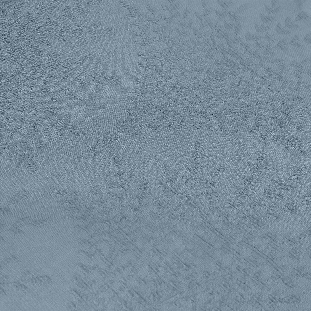 Algodon Romy Blue Cotton Jacquard Quilt Cover Set – King