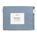 Algodon Romy Blue Cotton Jacquard Quilt Cover Set – King