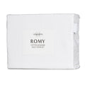 Algodon Romy White Cotton Jacquard Quilt Cover Set – King