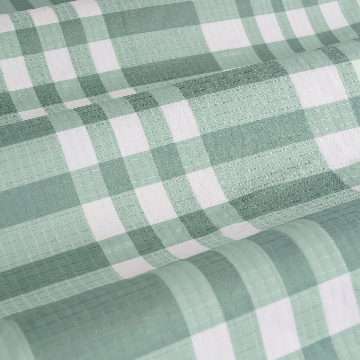 Ardor Ronan Green Plaid Jacquard Quilt Cover Set – King