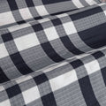 Ardor Ronan Navy Plaid Jacquard Quilt Cover Set – King