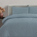 Ardor Rowe Teal Seersucker Quilt Cover Set – Queen