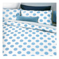 Apartmento Spot Blue Quilt Cover Set - Circular Print Design - King Size 245x210 cm - SuperSaverAU - view 1