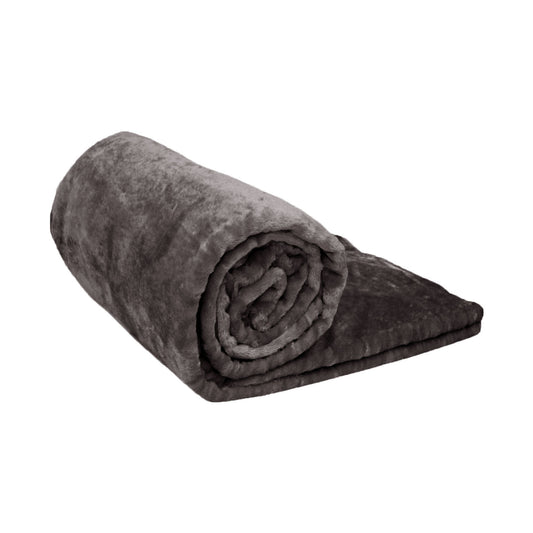 Ardor Luxury Plush Throw 127 x 152 cm - Soft Polyester, Solid Colour Design