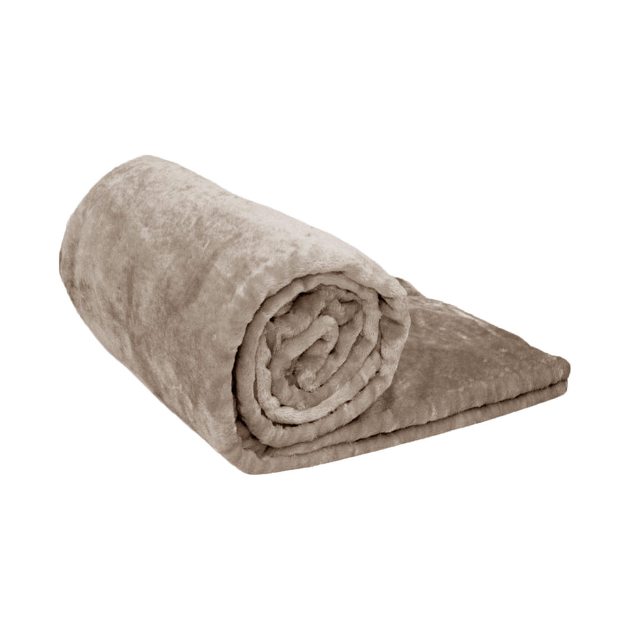 Ardor Luxury Plush Throw 127 x 152 cm - Solid Colour Design, Polyester - SuperSaverAU - view 1