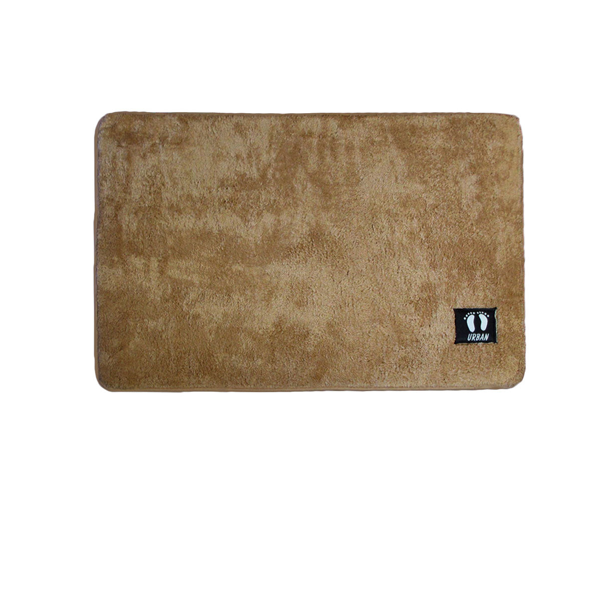 Asha Anti Slip Bath Mat 50 x 80 cm Brown - Solid Colour Design, Machine Washable - SuperSaverAU - view 1