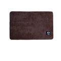 Asha Anti Slip Bath Mat 50 x 80 cm Chocolate - Machine Washable Polyester - SuperSaverAU - view 1