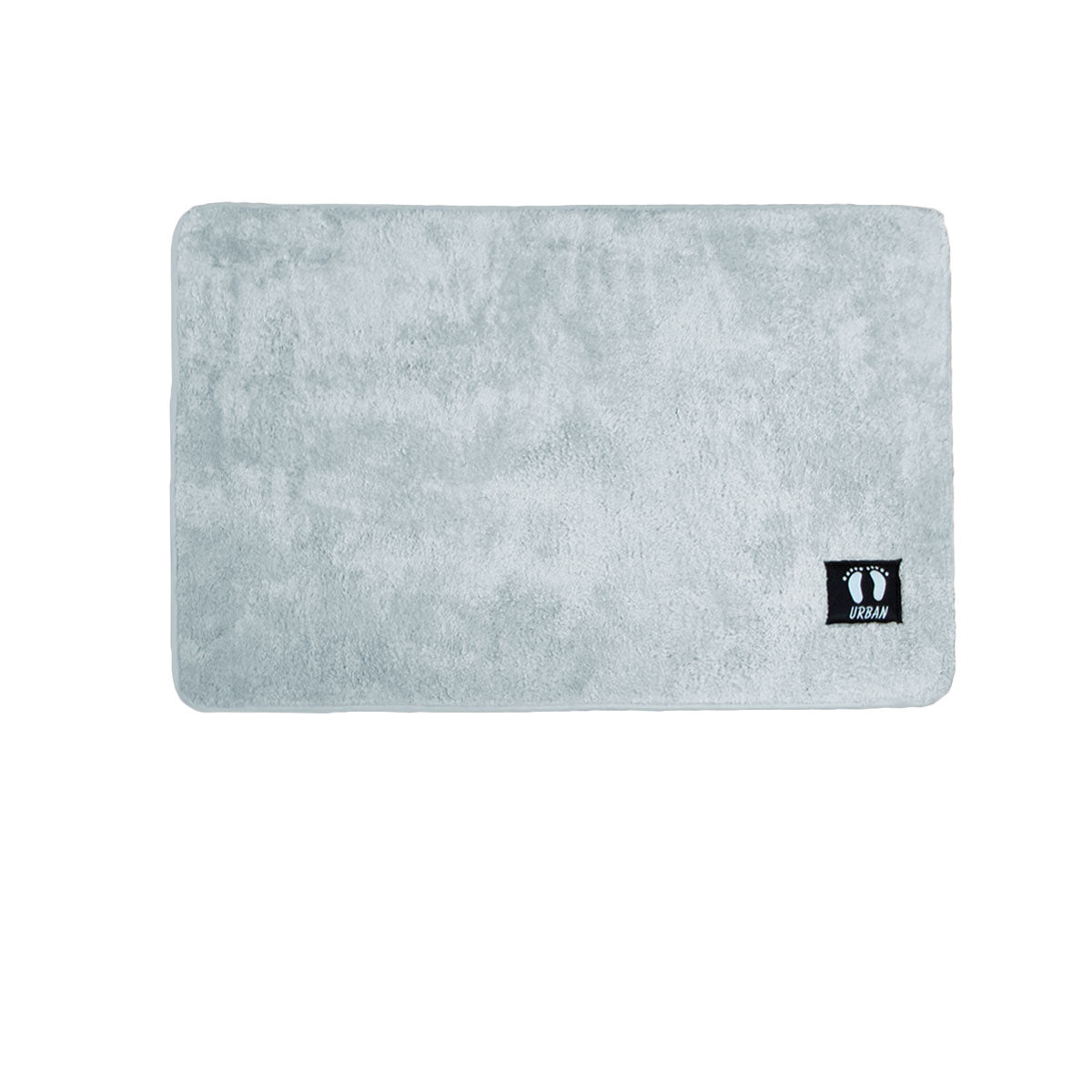 Asha Anti Slip Bath Mat 50 x 80 cm Silver - Machine Washable Polyester - SuperSaverAU - view 1