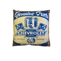 Australian Mancave Retro Cushion with Chevrolet Genuine Parts Print - 40 x 40cm