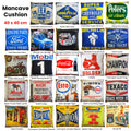 Australian Mancave Retro ESSO Upright Tiger Cushion - 40 x 40cm