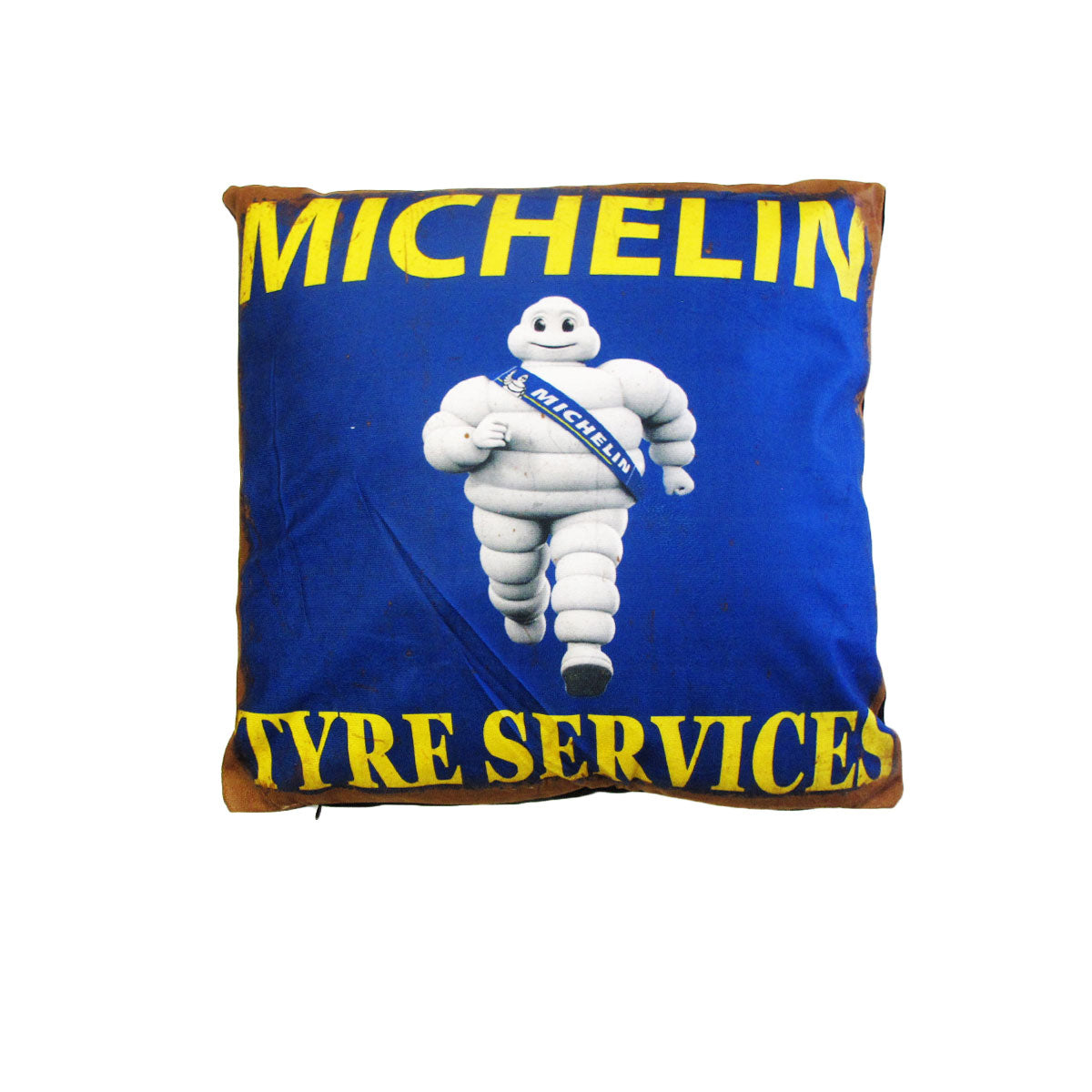 Australian Mancave Retro Cushion Michelin Tyre Services 40 x 40 cm - SuperSaverAU - view 1