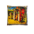 Australian Mancave Retro Cushion with Petrol Station Print - 40 x 40cm