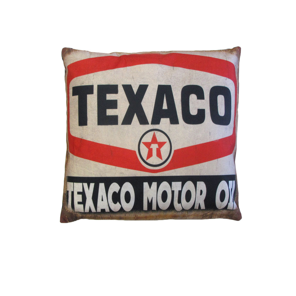 Australian Mancave Retro Cushion Texaco Motor Oil 40 x 40 cm - Nostalgic Design - SuperSaverAU - view 1
