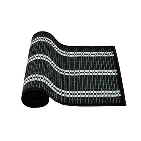 Victoria Bamboo Table Runner 140 x 33cm Black Silver - Woven Design, Non-skid - SuperSaverAU - view 1