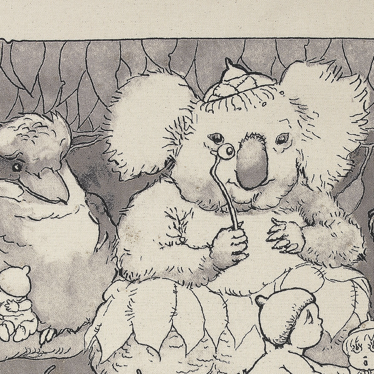 May Gibbs Set of 2 Mrs Bear's Party Cotton Tea Towels 50 x 70 cm - SuperSaverAU - view 3