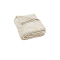 240GSM Urban Ultra Soft Coral Fleece Throw Rug 120 x 150cm Oatmeal - SuperSaverAU - view 1