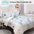 Ramesses 5 Piece Kids Comforter Set Cactus, Single, Quilted Microfiber - SuperSaverAU - view 2